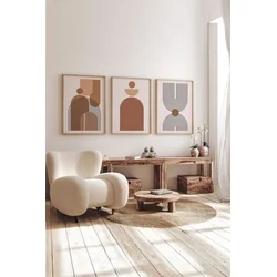 Wallity slika 3Dartsoho68, 3 dijela, 33 x 48 cm