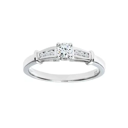 DIAMANT LETERNEL Prstan srebrna
