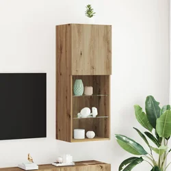 Set TV komoda Zidne Umjetnički hrast 40,5 x 30 x 102 cm