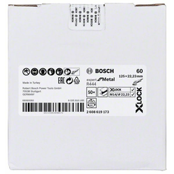 Bosch X-Lock Fiber disk Expert for Metal 2608619173, G60, 125 mm