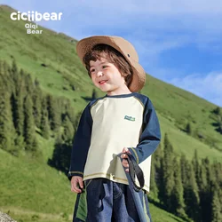 Ciciibear Majica dugih rukava za dečake, Teget