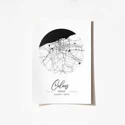 Wallity Poster France Calais-2079, 42x59,4 cm