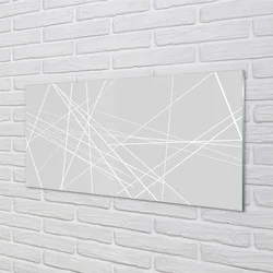tulup.si Steklena slika Razpršene linije 100x50 cm 2 obešalnika