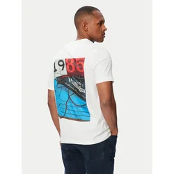 Tommy Hilfiger Majica Nautical MW0MW44258 Bela Regular Fit