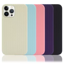 Maska Knit za iPhone 13 Pro Max roza