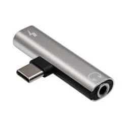Akyga Adapter USB-C (m) na USB-C (f)/Jack 3,5 mm DAC