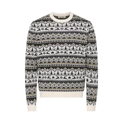 Only & Sons Pulover ONSX-MAS 2 oliva/črna/volneno bela