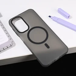 Maska za telefon Magsafe Pastel za Samsung A266B Galaxyg A26 5G, Crna