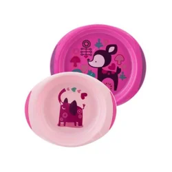 Chicco Set tanjira za bebe 2/1 roze