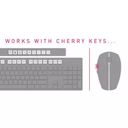 Cherry MW-4500 bežični ergonomski optički miš, crni