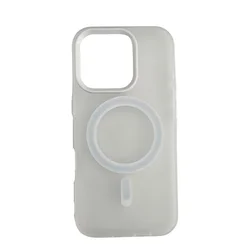 Silikonska futrola Magsafe FLURO COLOR Iphone 16 PRO BELA