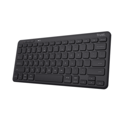 Bežična tastatura Trust Lyra, USB 1.1, RF 2.4GHz, Bluetooth 5.0, američki raspored, crna