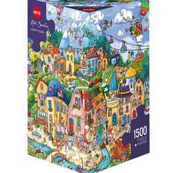 Heye puzzle 1500 pcs Triangle Berman Happytown 29744
