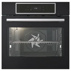 STENABY Prava pećnica s ventilatorom, funkcija friteze na vruć vazduh pirolitičko/crna IKEA 700