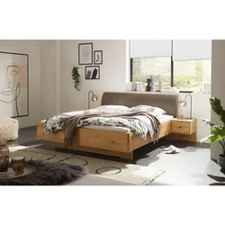 Linea Natura POSTELJA 180 cm x 200 cm , tekstil, leseni material temno rjava, hrast bianco