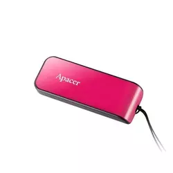Apacer USB flash pogon, USB 2.0, 32GB, AH334, ružičasti, AP32GAH334P-1, USB A, s uvlačivim konektorom