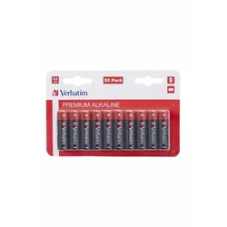 Baterija alkalna 1,5V AA pk20 Verbatim LR6 2 blistera