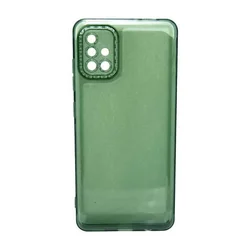 Maska za telefon TRANSPARENT COLOR za Samsung A51, Zelena