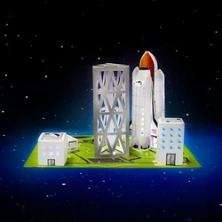 Ustvarjalni komplet Fizz Creations NASA z električno barvo - izstrelitvena ploščad