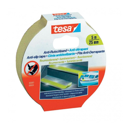 TESA Protizdrsni lepilni trak Tesa55587-4-0, (D x Š) 5 m x 25 mm,bel, fluorescenten