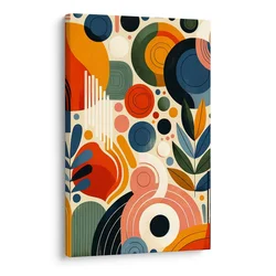 Slika igriva geometrijska kompozicija - 80x120