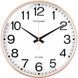 Compas Zidni sat 3588A, 35 cm, Zlatne boje