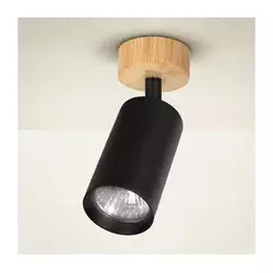 Brilagi - Spot svetiljka SELE 1xGU10/30W/230V crna/dekor hrasta