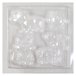 PlayBox: Živalski odlitki iz mavca 17x17cm