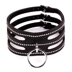 Devil Sticks Designer Traingo Collar Calf Softy Leather Black