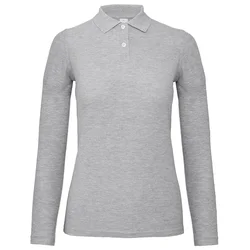 MAJICA DUGI RUKAVI POLO B&C ID.001 LSL/WOMEN 180G SVIJETLO SIVA XL