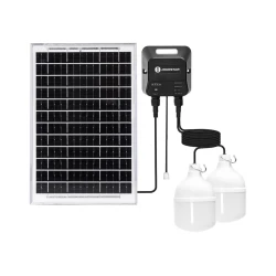 Aigostar - LED solarni luster 2xLED/35W/12V 6000 mAh 6500K prečnik 10 cm