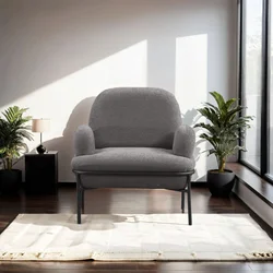 Atelier del Sofa Fotelja Aster, 85 x 80 x 53 cm, Siva