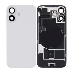 Steklo zadnjega ohišja za iPhone 16, White, Pulled A