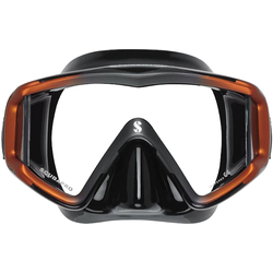 Scubapro Mask Crystal VU - Sil. Black - Black/Orange