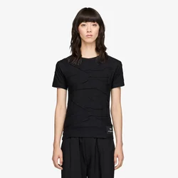 Majice Y-3 Pleated Short Sleeve Tee Black M