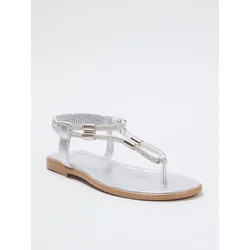 Trendyol Shoes Ženske sandale Takss25Sd00004, Srebrne boje