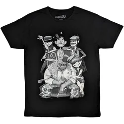 Gorillaz Majica George Spray Unisex Black L