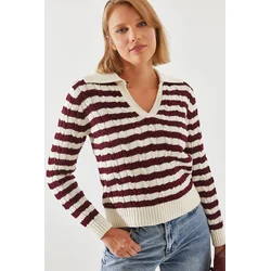 Bianco Lucci Hair Polo Neck Sweater