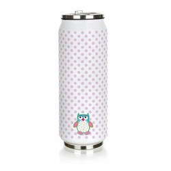 Banquet termosica BE COOL Owl, 430 ml, roza