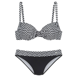 JETTE Bikini  črna / bela