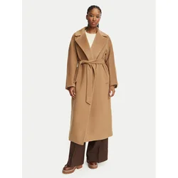 Weekend Max Mara Volneni plašč Tempera 2625016072 Svetlo rjava Regular Fit