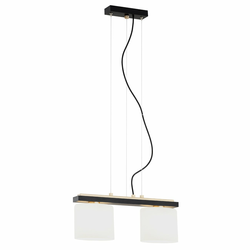 Argon 7164 - Luster na sajli CANOA 2xE27/15W/230V crna