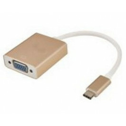 FAST ASIA Adapter - konvertor USB 3.1 tip C (M) - DVI (F) zlatni OST03525
