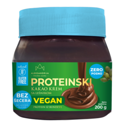 Bezglutenski proteinski VEGAN kakao krem 200g