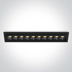 UGRADBENA LED SVJETILJKA/24W/3000K/1680lm/CRI90/IP20/CRNA