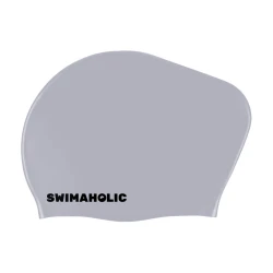 Swimaholic long hair cap grey