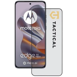 Zaščitno kaljeno steklo Tactical steklen zaščitnik 5D za Motorola Edge 50 Neo Črni