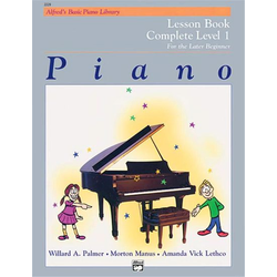 ALFREDS BASIC PIANO LIBRARY LESSON BOOK COMPLETE LEVEL 1 LATER BEGINNER
