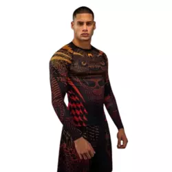 Venum Kompresiona majica Rashguard Quetzal Fury , Dugi rukav, Crna