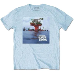 Gorillaz Plastic Beach Light Blue XL Majica